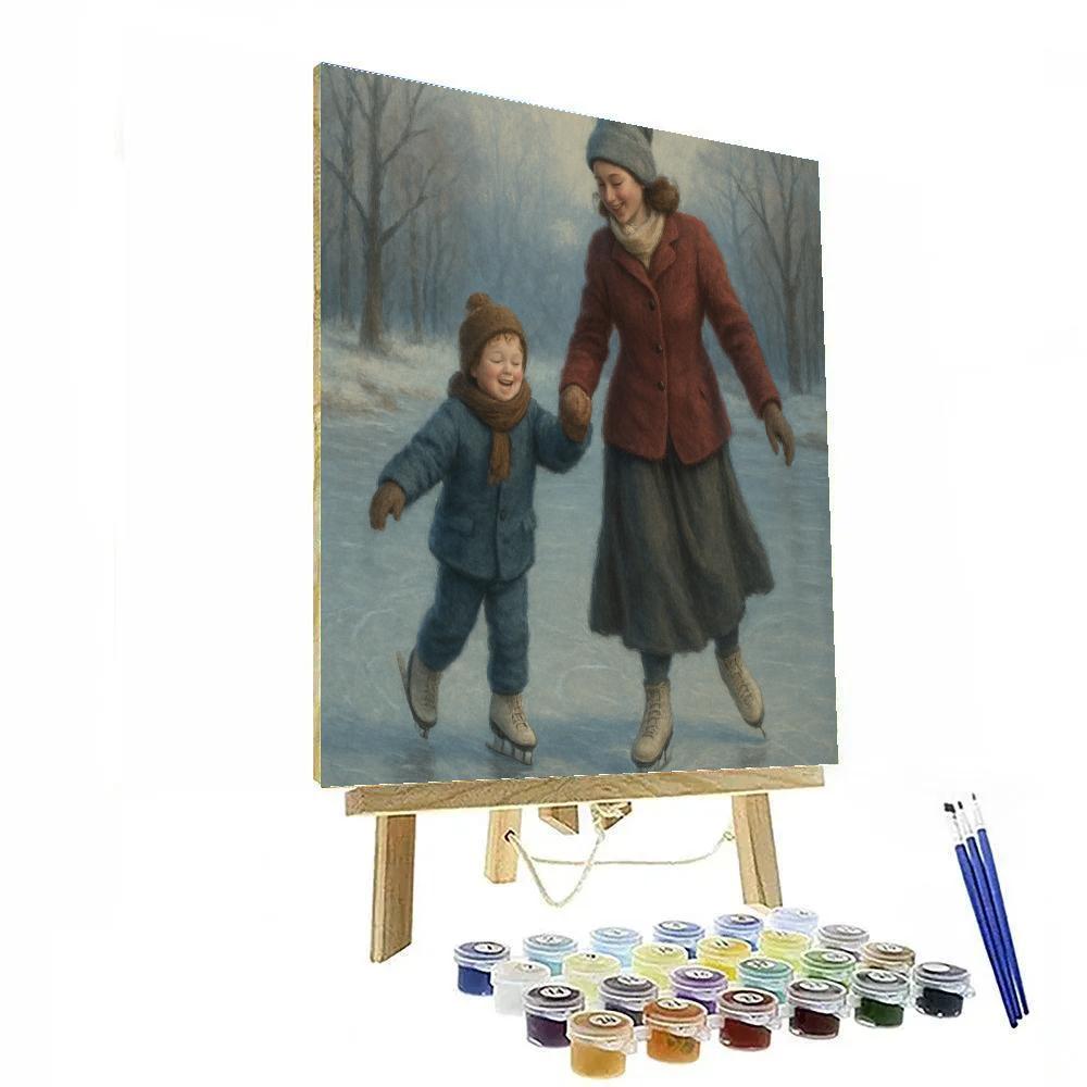 Pond Skating Glide Paint by numbers kits