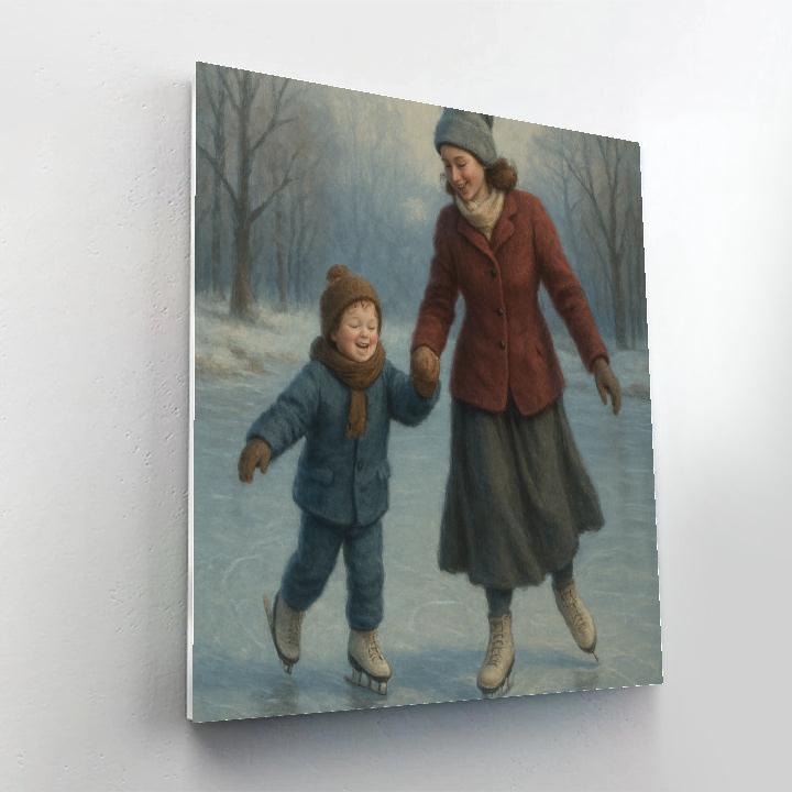 Pond Skating Glide Paint by numbers kits