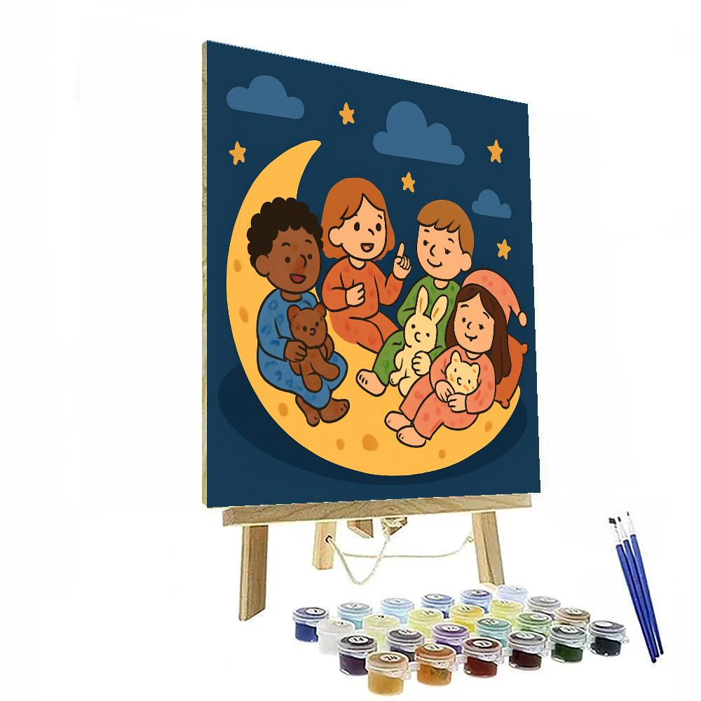 Pajama Planet Sleepover paint by color