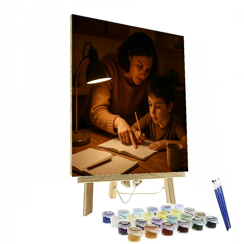 Late Night Homework Help DIY paint by numbers