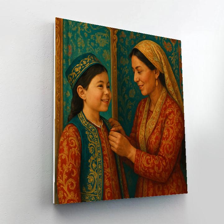 Cultural Dress Celebration Number painting