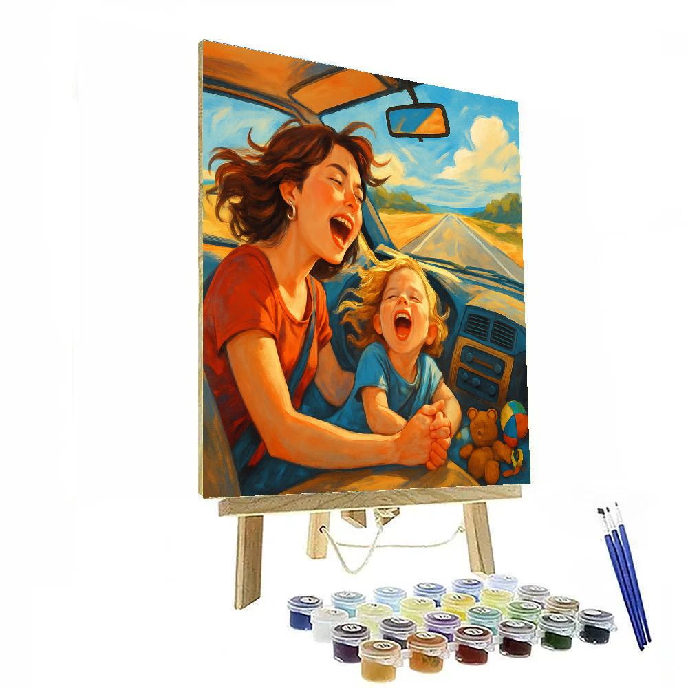 Car Ride Singalong Number painting