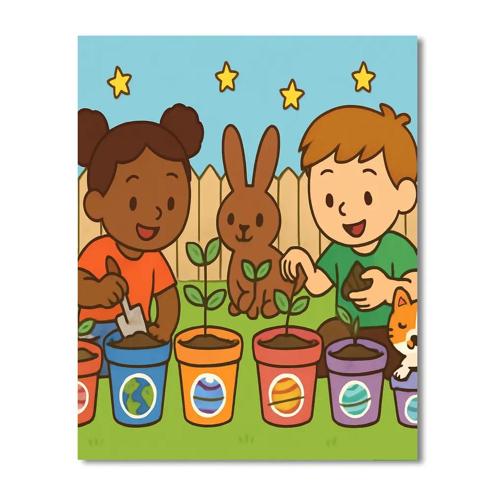 Galactic Gardeners Club Number painting