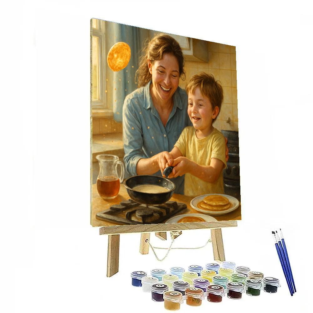 Morning Pancake Flip Paint by numbers kits