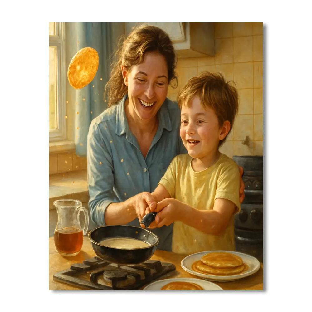 Morning Pancake Flip Paint by numbers kits