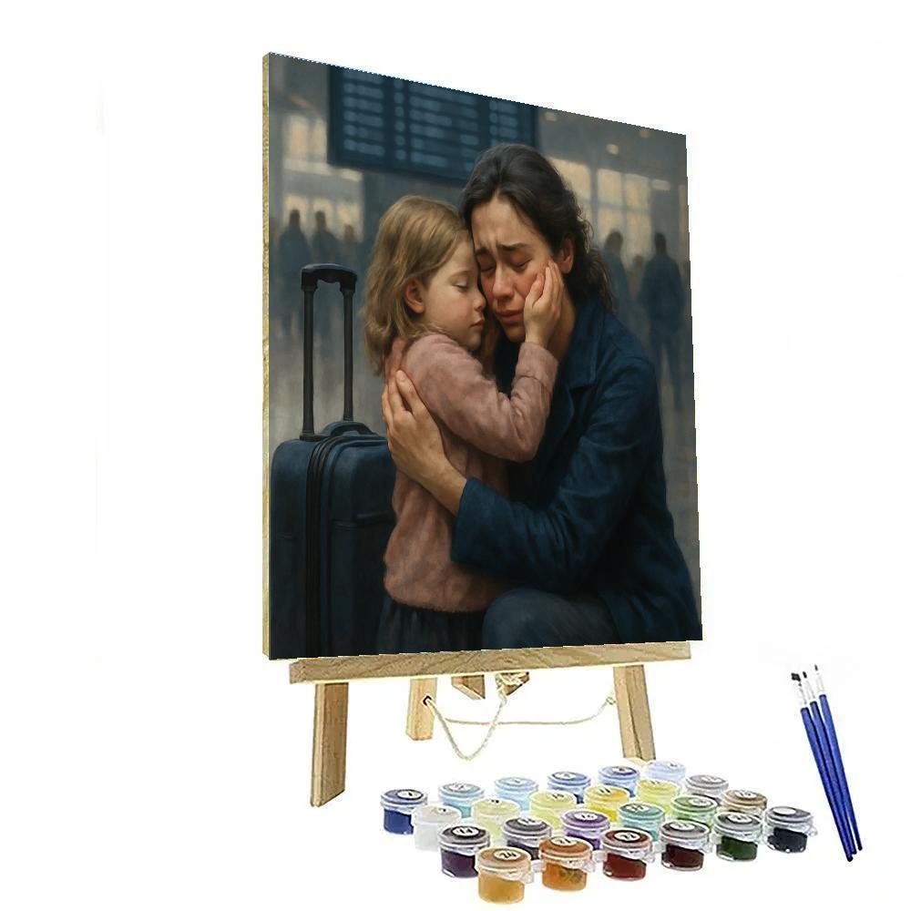 Airport Goodbye Hold Paint by numbers kits