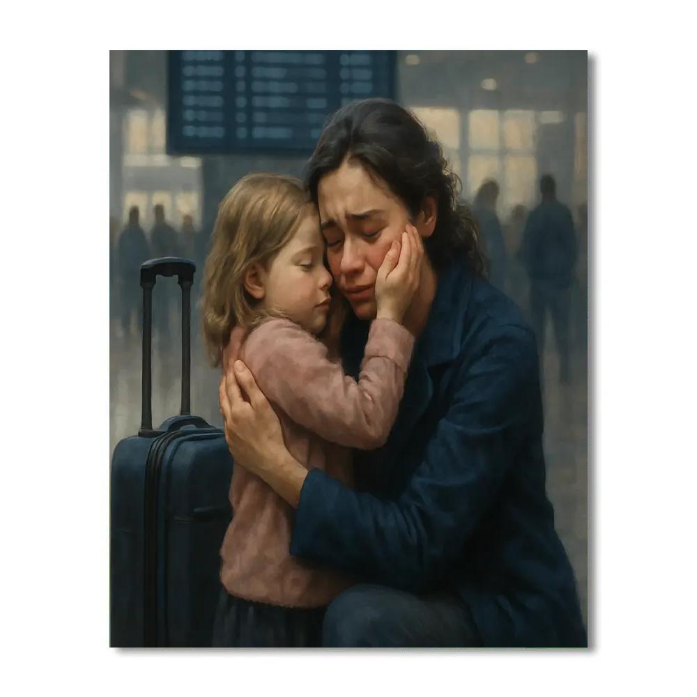 Airport Goodbye Hold Paint by numbers kits