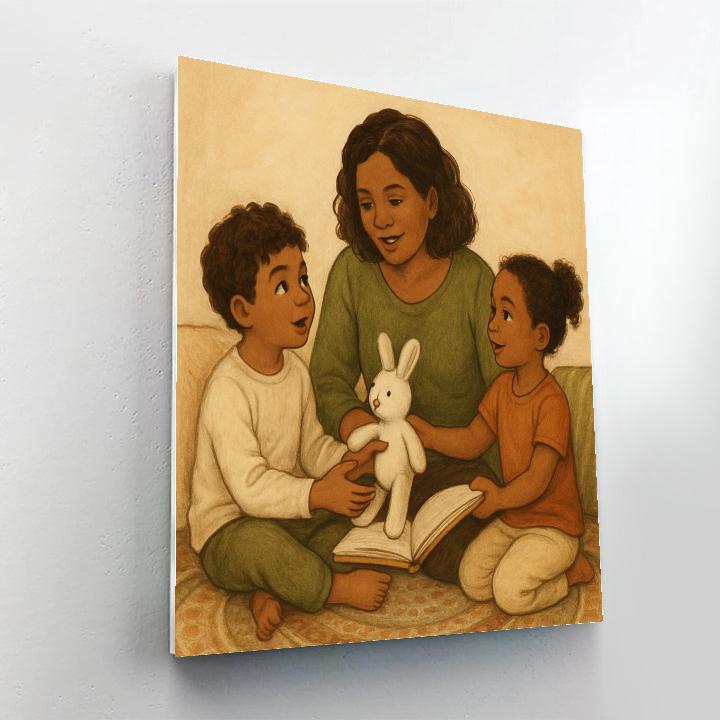 Sibling Story Circle Paint by numbers kits