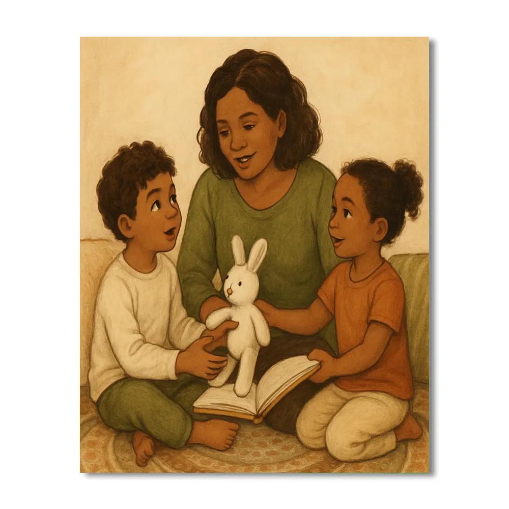 Sibling Story Circle Paint by numbers kits