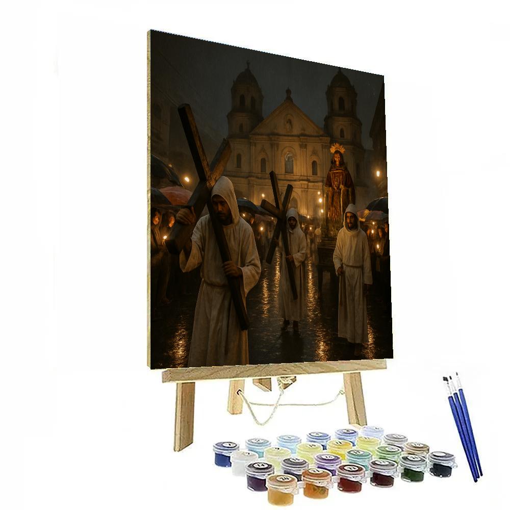Holy Week Procession Manila Numbered painting kits