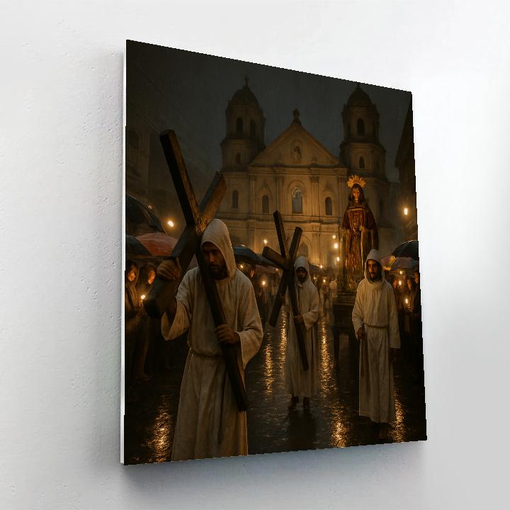 Holy Week Procession Manila Numbered painting kits