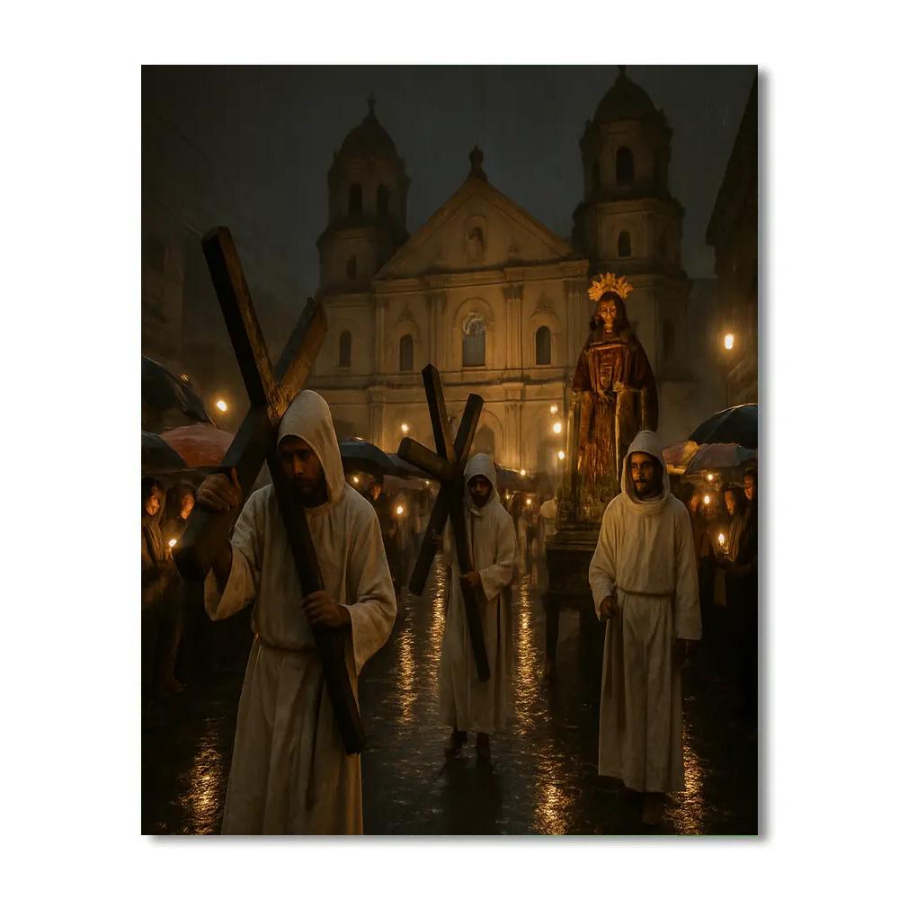 Holy Week Procession Manila Numbered painting kits
