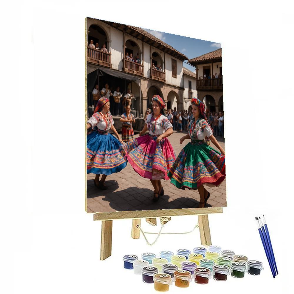 Mexican Guelaguetza Dance In Oaxaca Painting by numbers kit