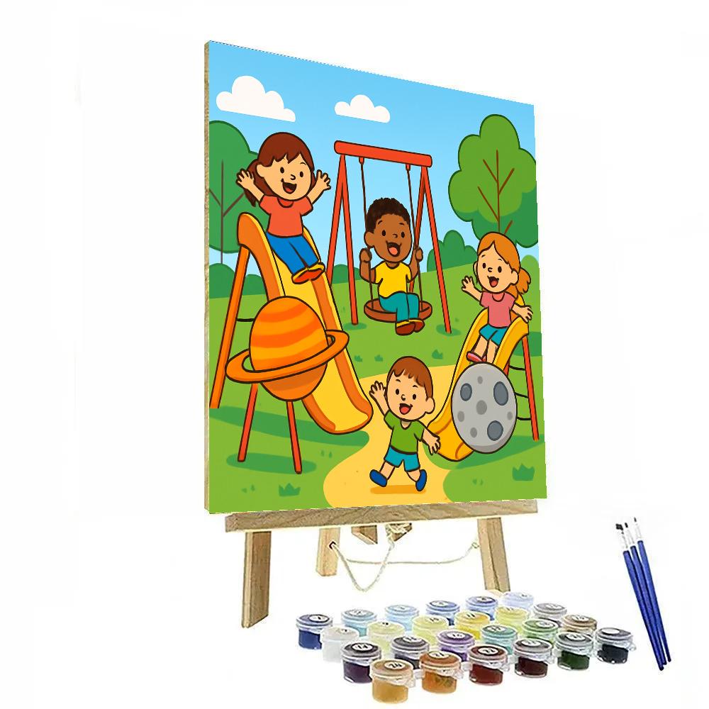 Planetary Playground Parade paint by number