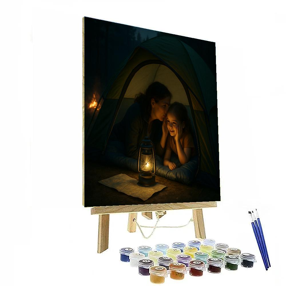 Camping Tent Whisper Painting by numbers kit