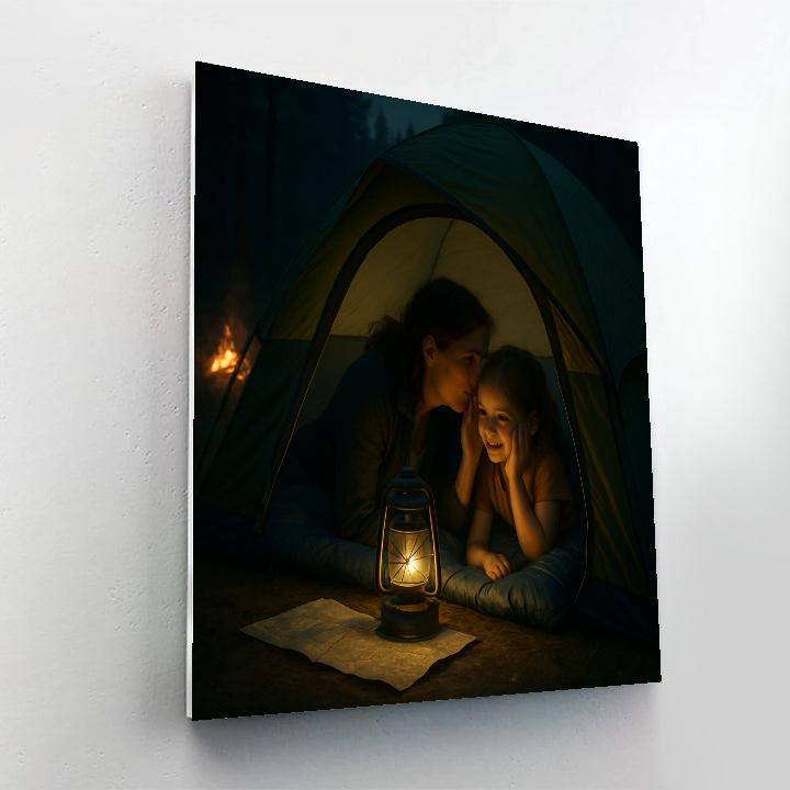 Camping Tent Whisper Painting by numbers kit