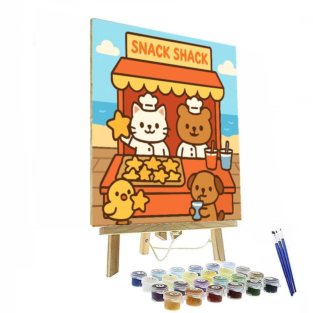 Stardust Snack Shack Paint by numbers art