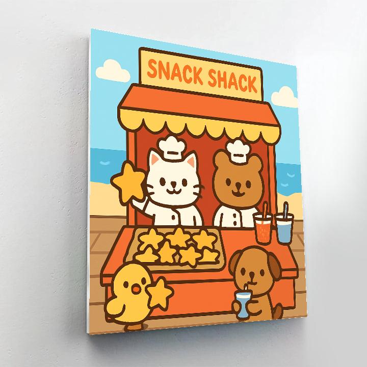 Stardust Snack Shack Paint by numbers art