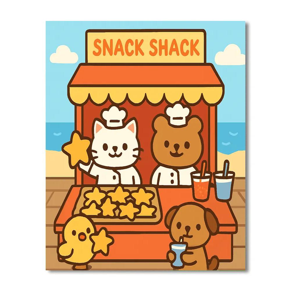 Stardust Snack Shack Paint by numbers art