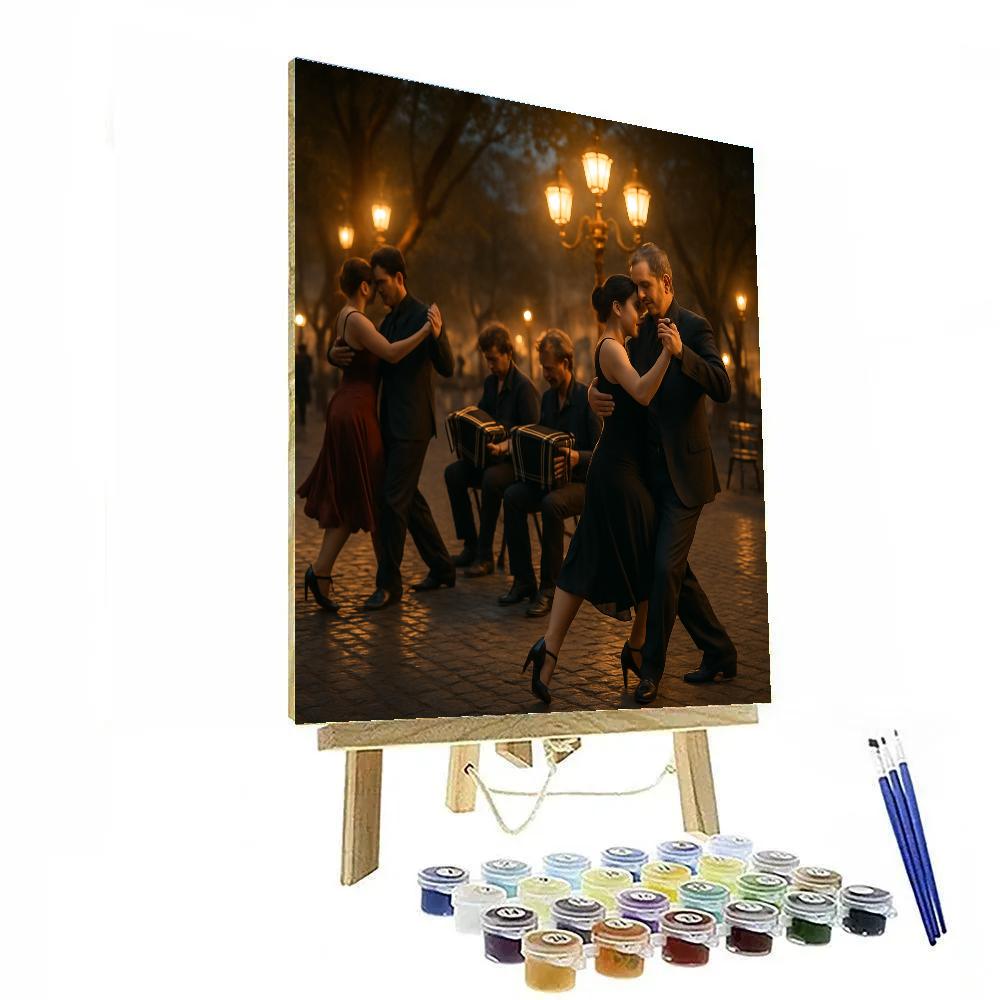 Buenos Aires Tango Festival Street Milonga paint by color