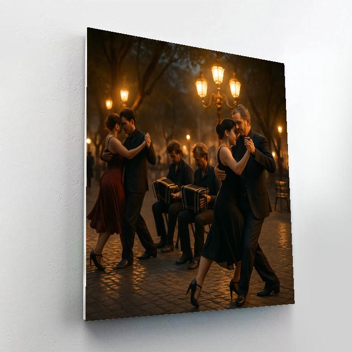 Buenos Aires Tango Festival Street Milonga paint by color