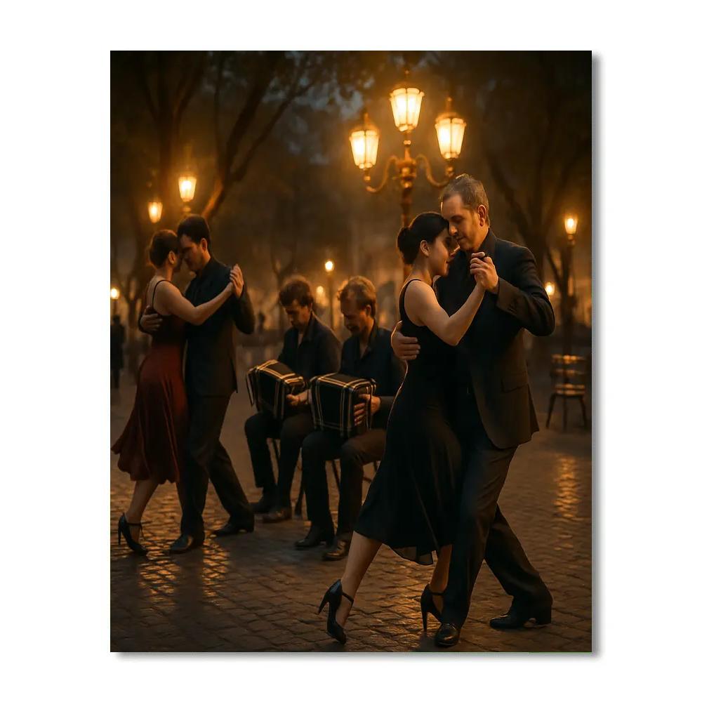 Buenos Aires Tango Festival Street Milonga paint by color