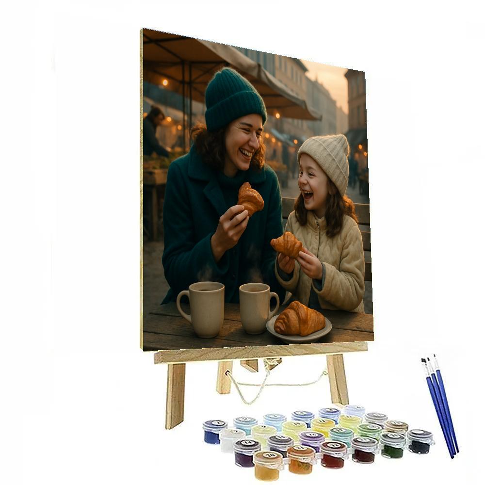 Sunrise Market Breakfast DIY paint by numbers