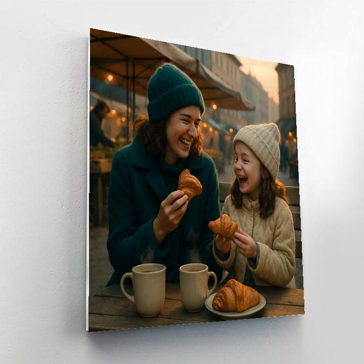 Sunrise Market Breakfast DIY paint by numbers