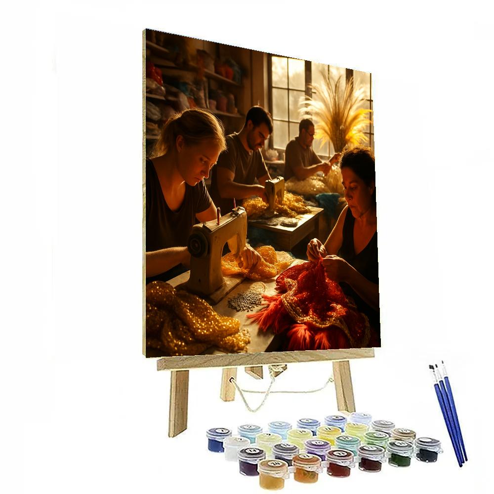 Rio Samba School Costume Workshop Paint by numbers kits