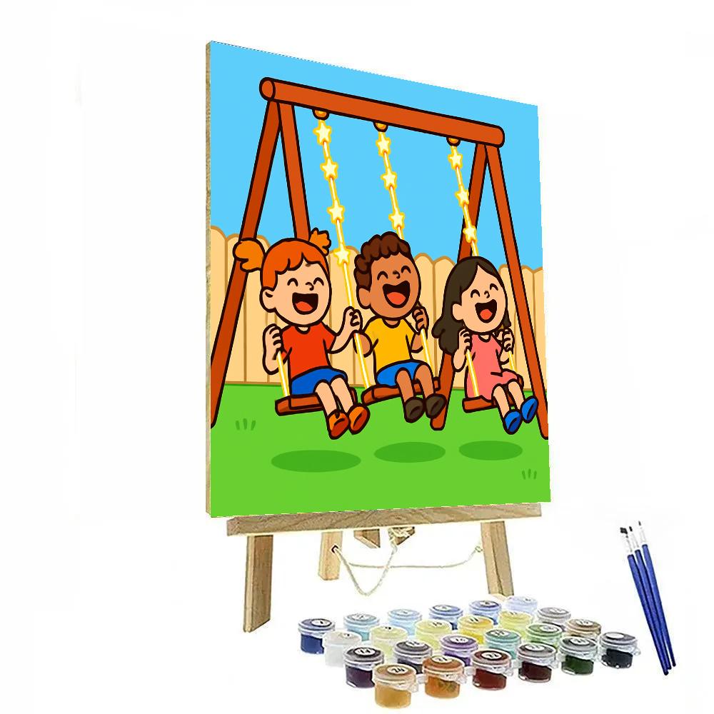 Starglow Swing Set Paint by numbers kits