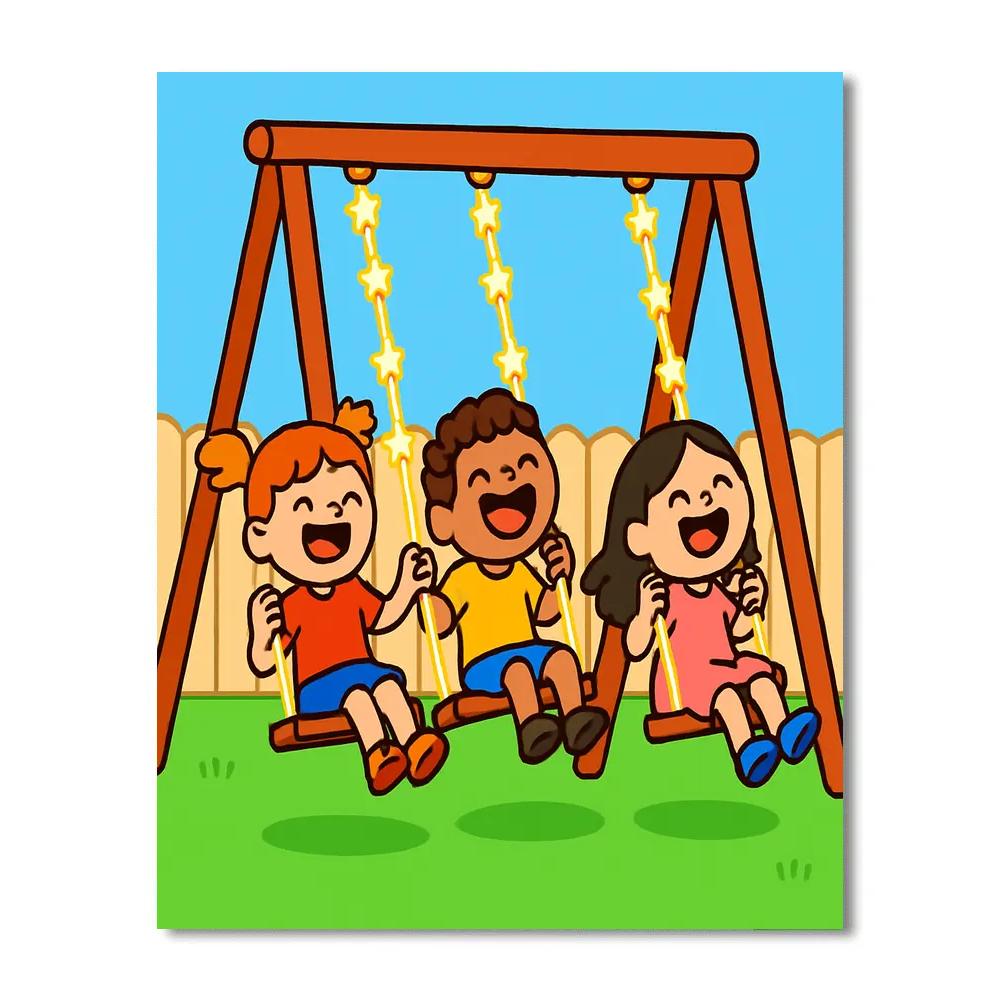 Starglow Swing Set Paint by numbers kits
