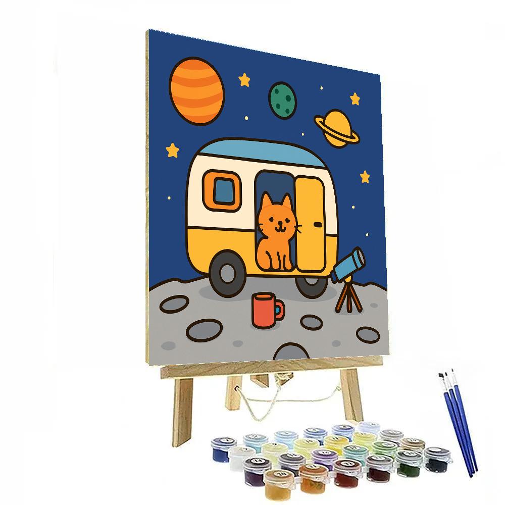 Cosmic Cat Camper paint by color