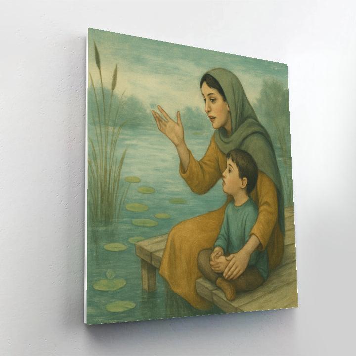 Fishing Pond Storytime Paint by numbers kits