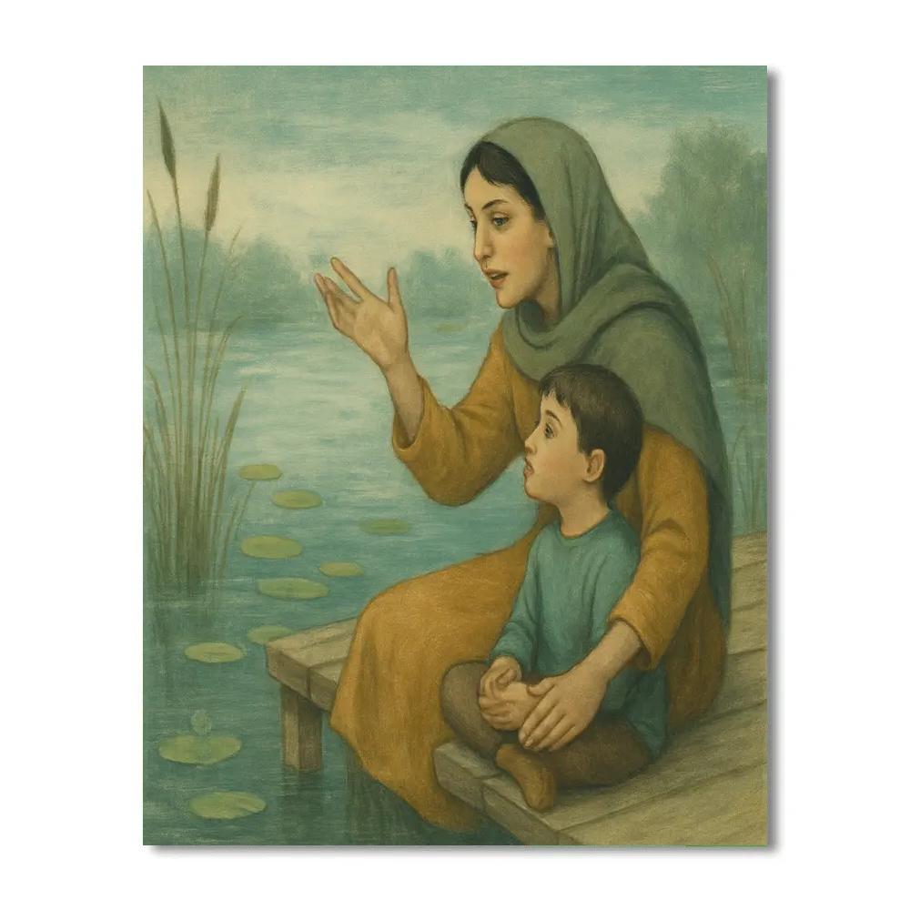 Fishing Pond Storytime Paint by numbers kits
