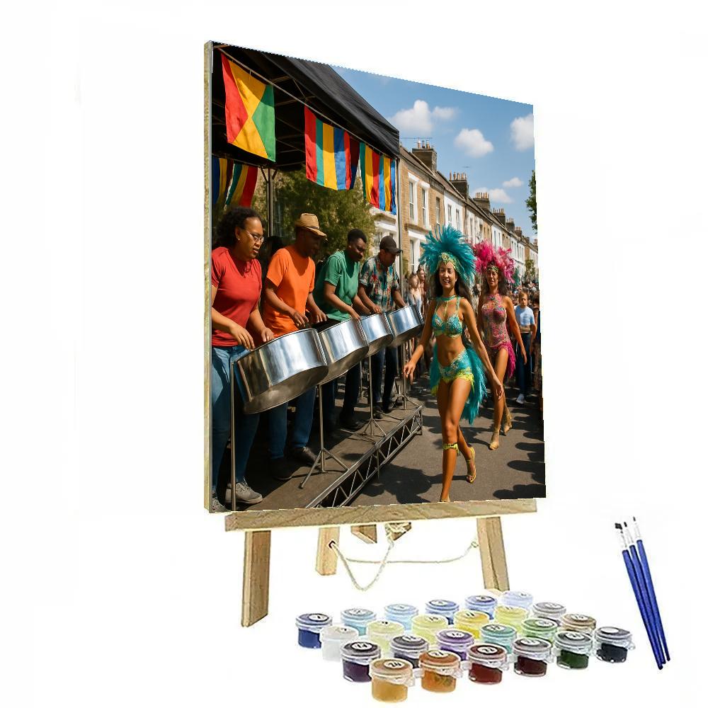 Notting Hill Carnival Steelband Corner Number painting
