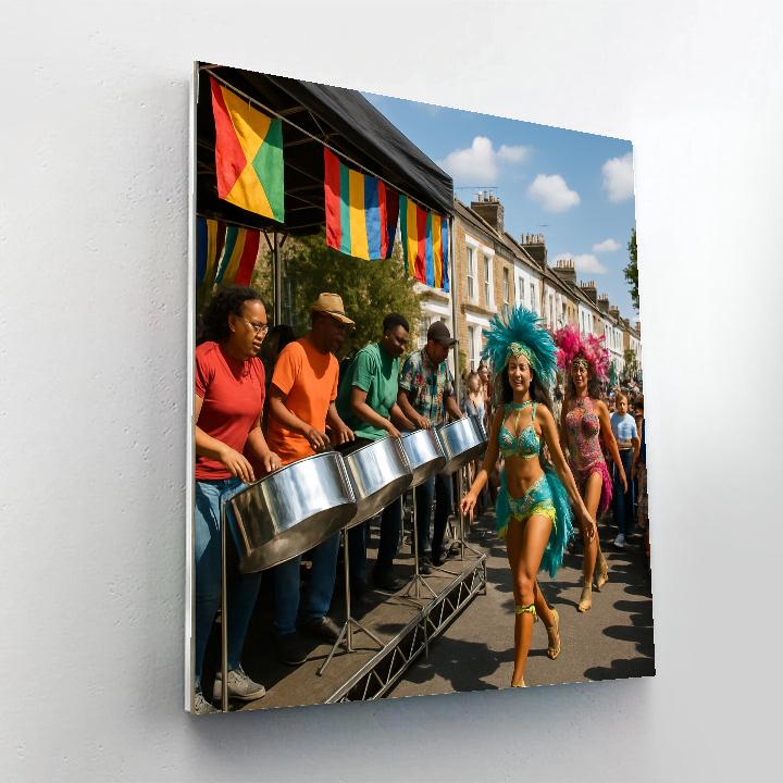 Notting Hill Carnival Steelband Corner Number painting