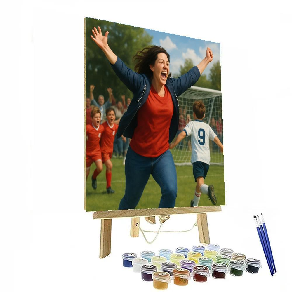 Stadium Sideline Encouragement DIY paint by numbers