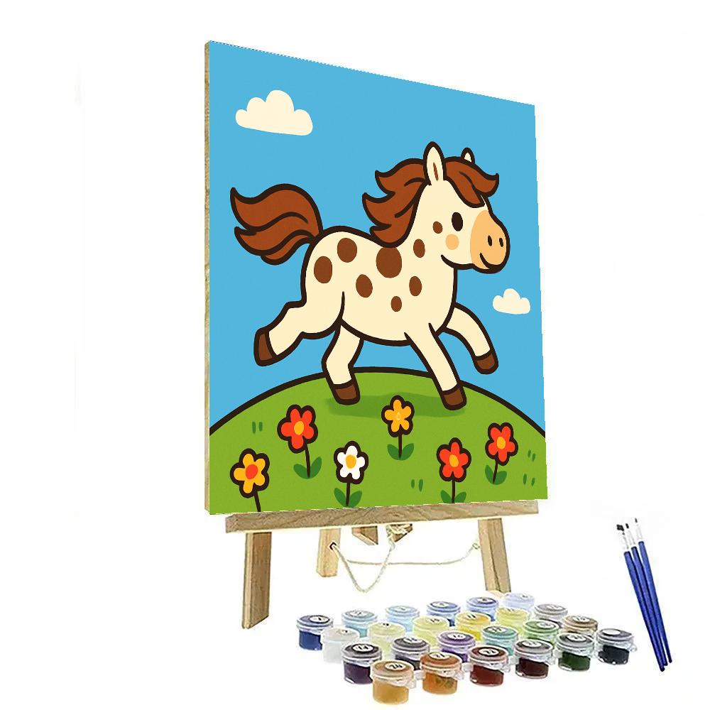 Polka Dot Planet Pony paint by numbers