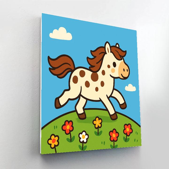 Polka Dot Planet Pony paint by numbers
