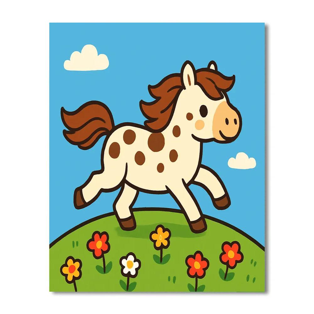 Polka Dot Planet Pony paint by numbers