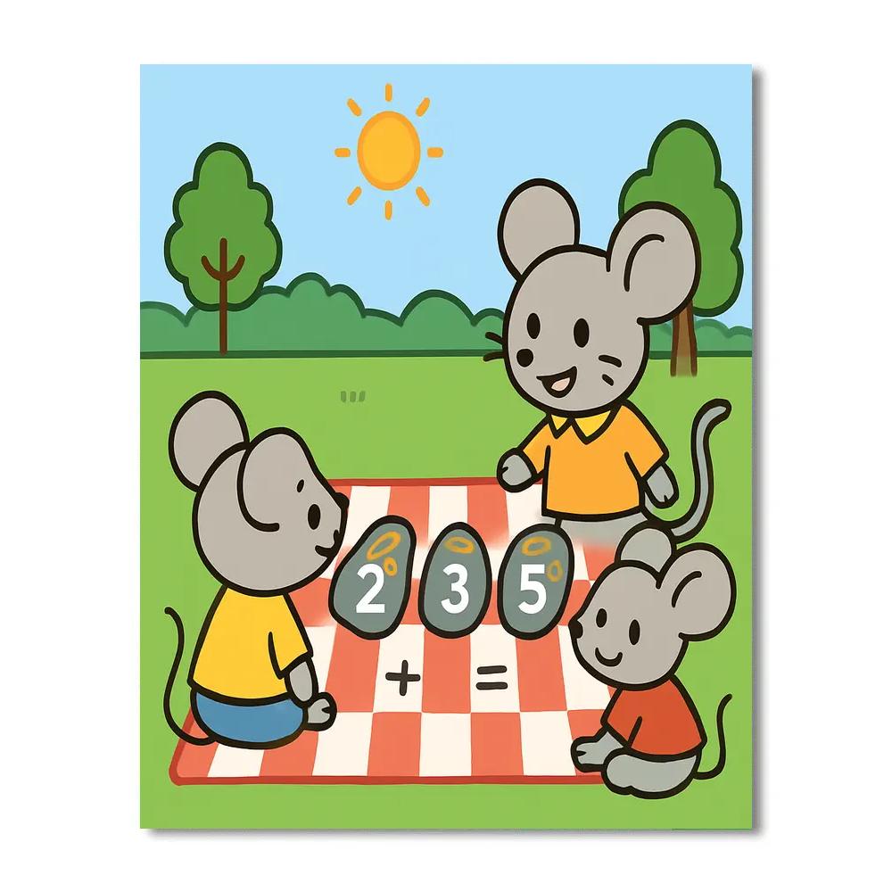 Meteor Math Mice paint by color