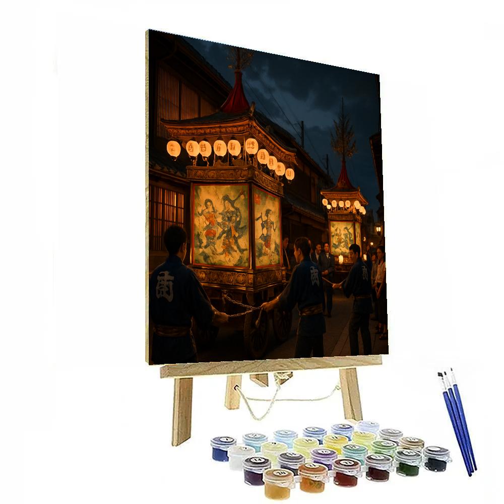 Gion Night Yamaboko Float Lighting Paint by numbers kits