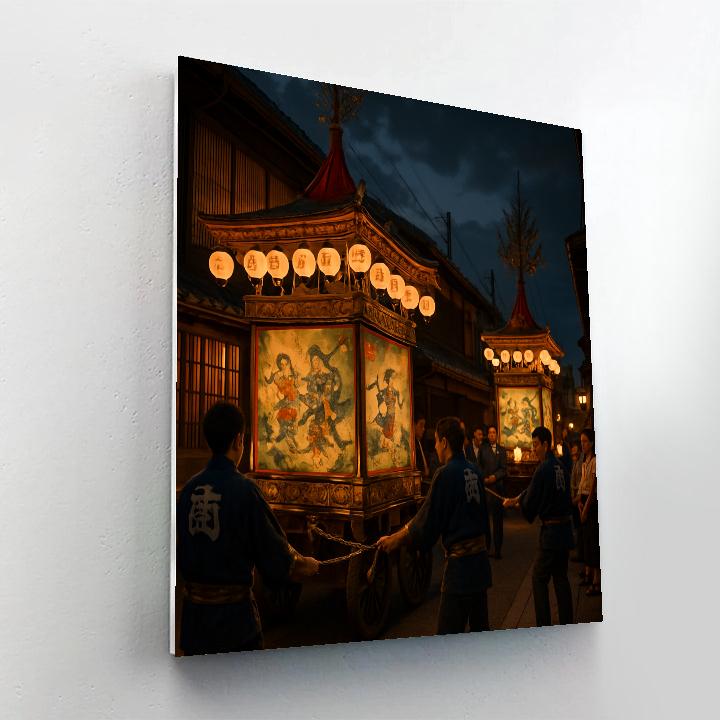 Gion Night Yamaboko Float Lighting Paint by numbers kits