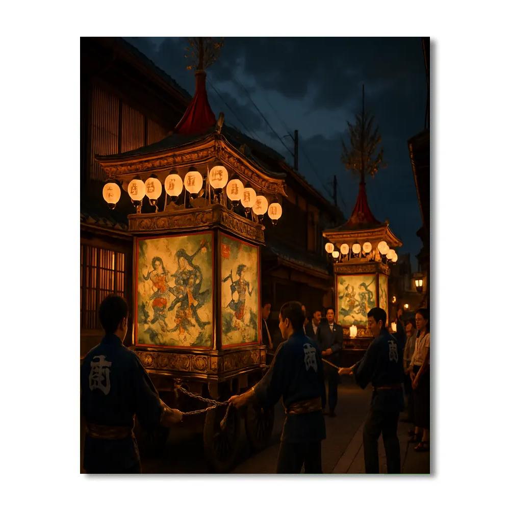 Gion Night Yamaboko Float Lighting Paint by numbers kits