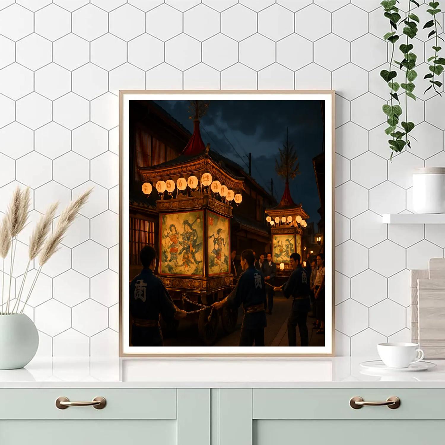 Gion Night Yamaboko Float Lighting Paint by numbers kits