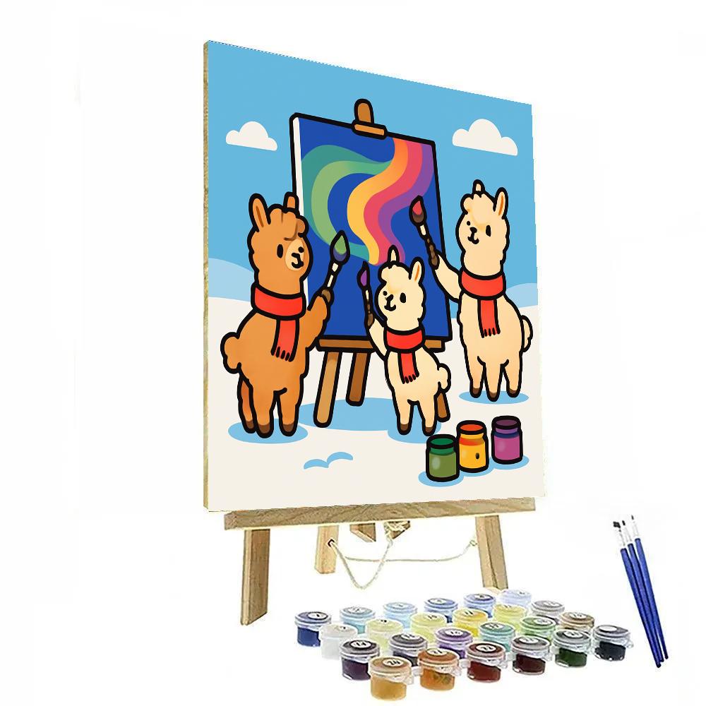 Aurora Alpaca Art Numbered painting kits