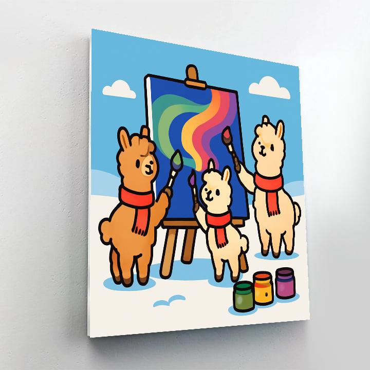 Aurora Alpaca Art Numbered painting kits