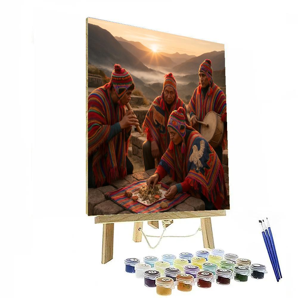 Inti Raymi Ceremonial Offerings Cusco paint by numbers