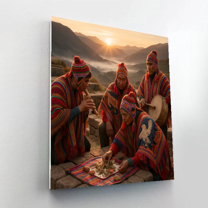 Inti Raymi Ceremonial Offerings Cusco paint by numbers