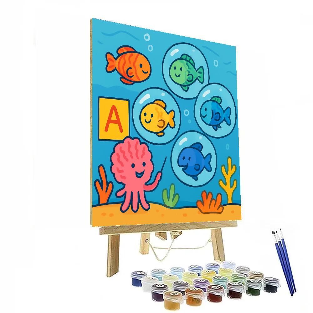 Bubble Reef School Paint by numbers art